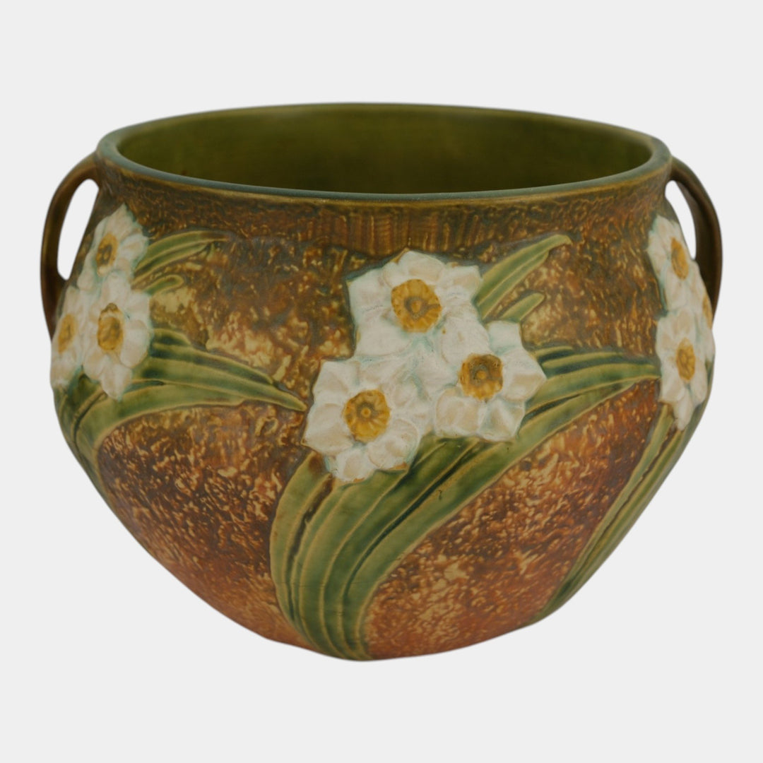 Roseville Jonquil 1931 Vintage Arts And Crafts Pottery Jardiniere Planter 621-9
