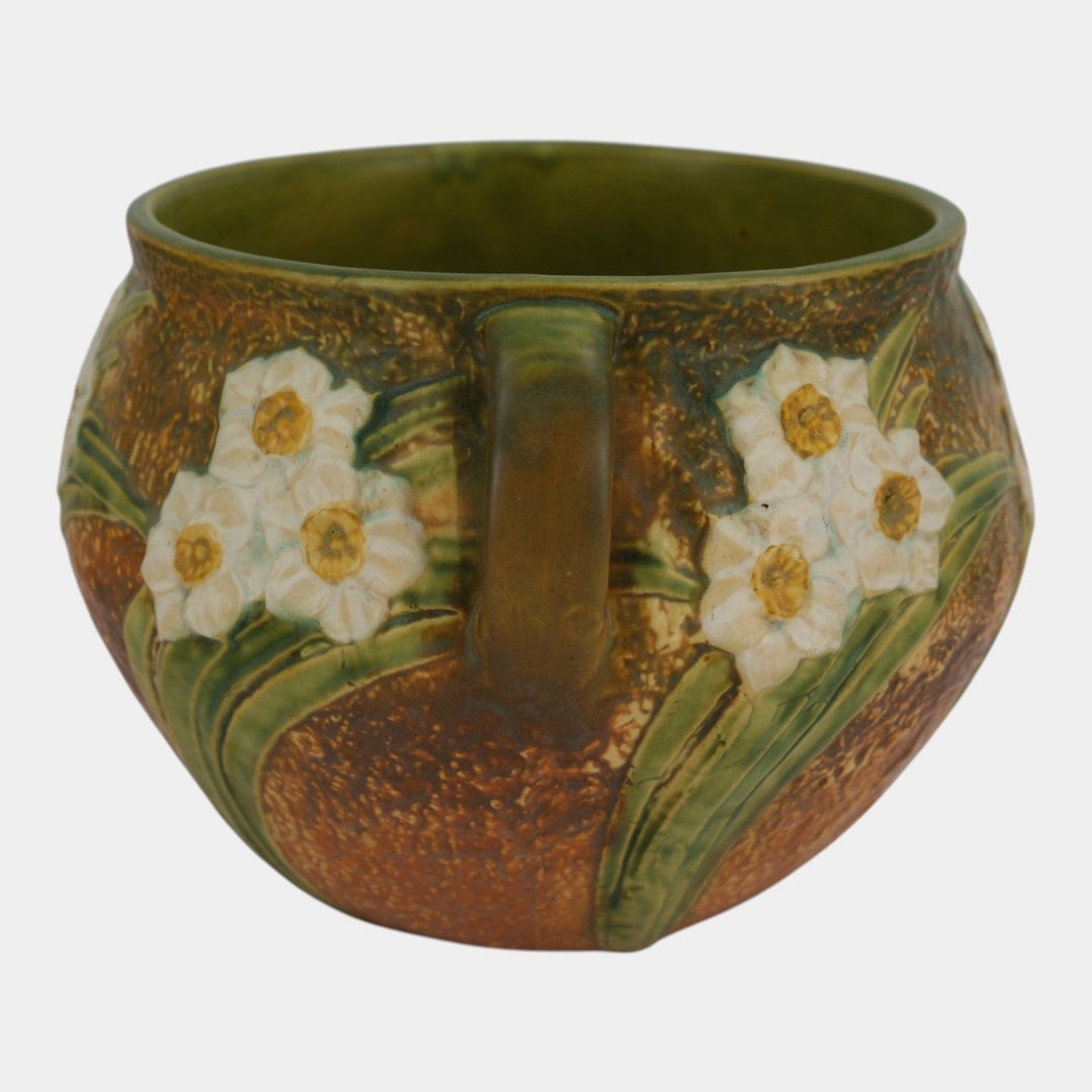 Roseville Jonquil 1931 Vintage Arts And Crafts Pottery Jardiniere Planter 621-9