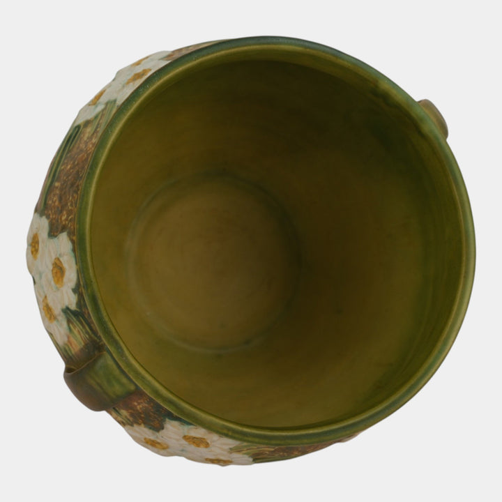 Roseville Jonquil 1931 Vintage Arts And Crafts Pottery Jardiniere Planter 621-9