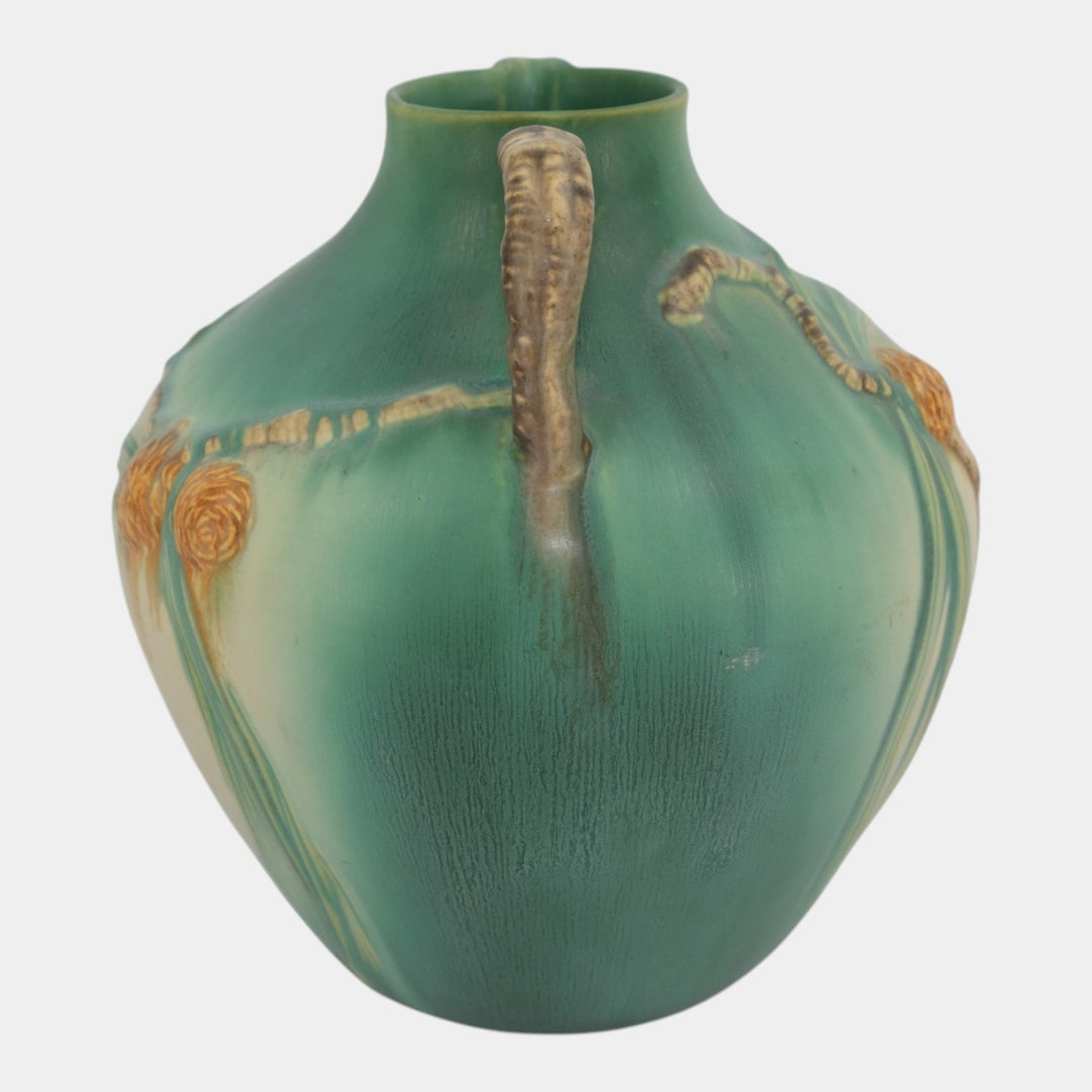 Roseville Pine Cone Green 1936 Vintage Art Pottery Ceramic Pitcher 708-9