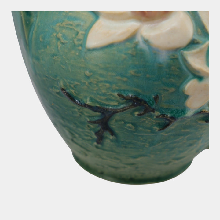 Roseville Magnolia Green 1943 Mid Century Modern Pottery Ceramic Cookie Jar 2-8
