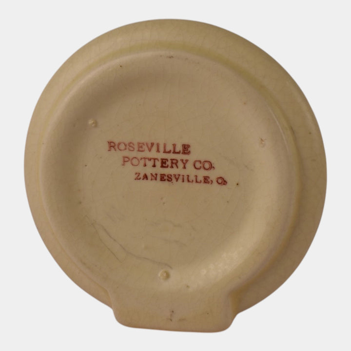 Roseville Creamware 1910 Vintage Pottery Witherill Hotel Advertising Ashtray