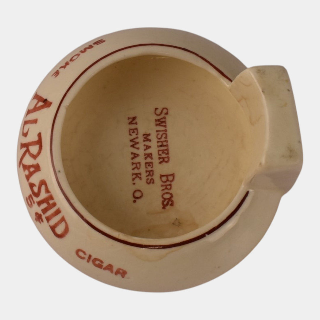 Roseville Creamware 1910 Antique Art Pottery Advertisement Ceramic Ashtray