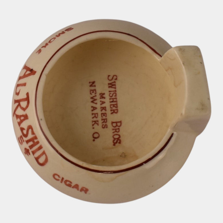 Roseville Creamware 1910 Antique Art Pottery Advertisement Ceramic Ashtray