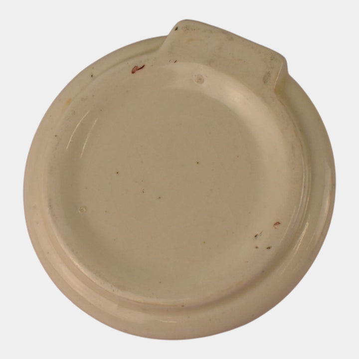 Roseville Creamware 1910 Antique Art Pottery Advertisement Ceramic Ashtray