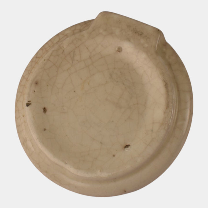 Roseville Creamware 1910 Art Pottery Michigan Advertisement Ceramic Ashtray