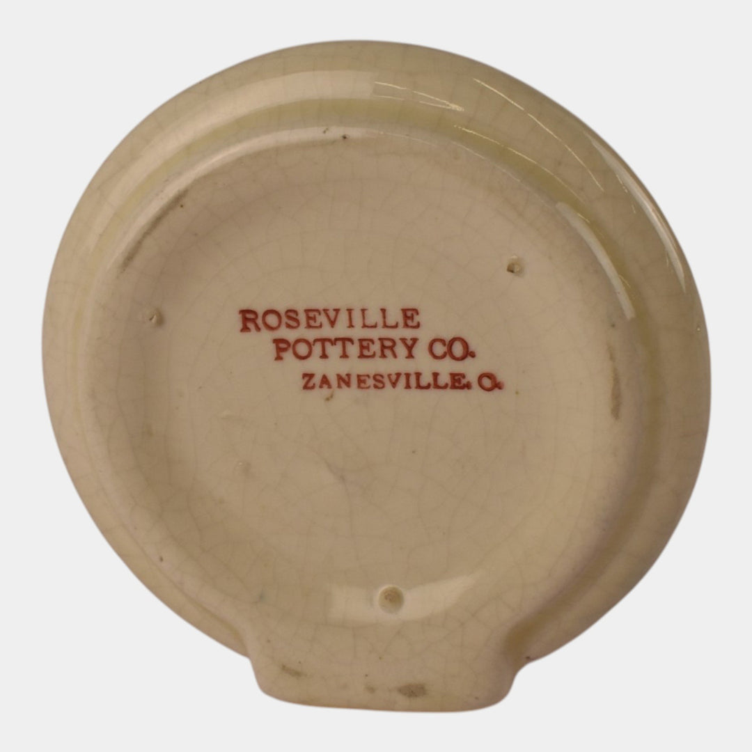 Roseville Creamware 1910 Art Pottery Hoskinson Insurance Advertising Ashtray