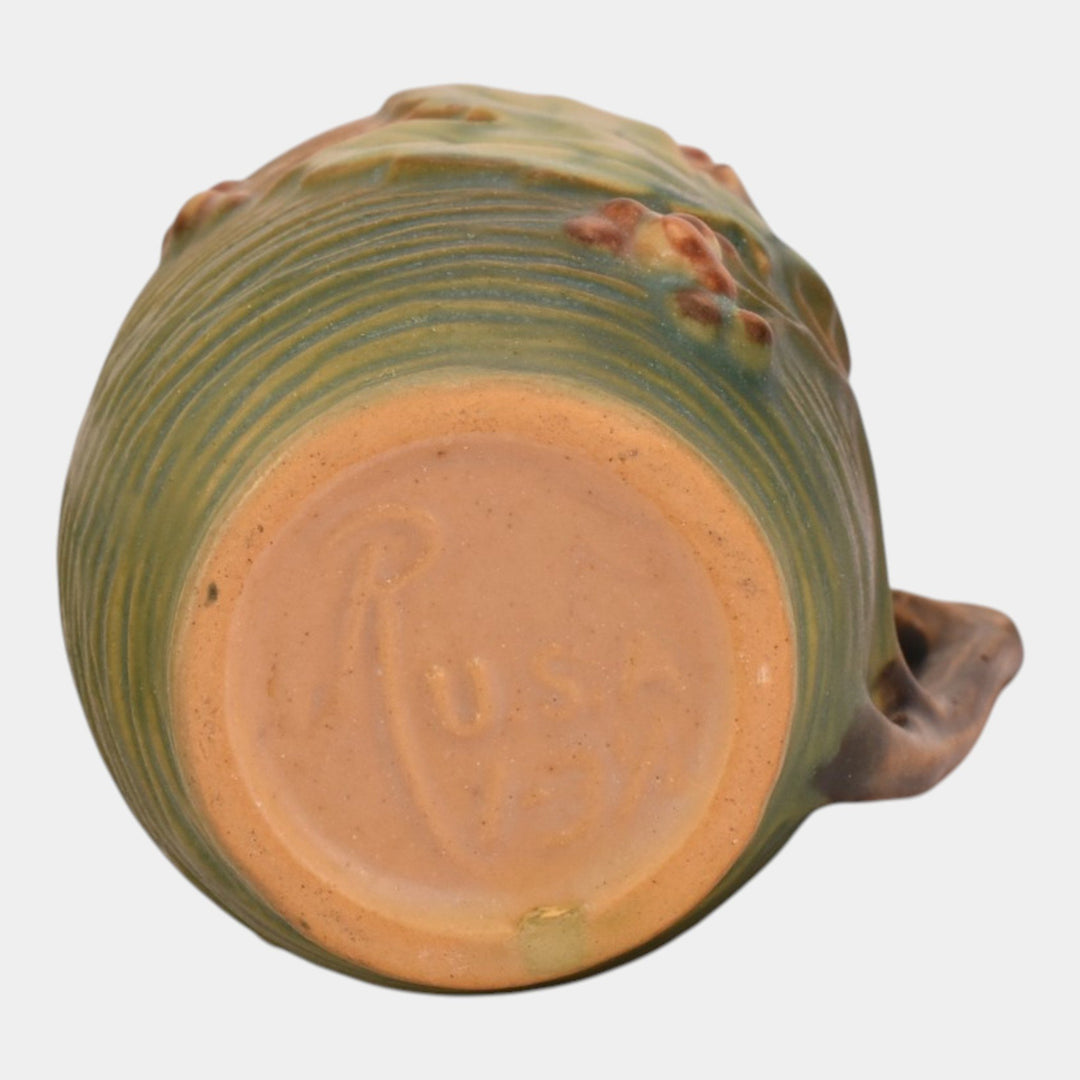 Roseville Bushberry Green 1941 Vintage Art Pottery Ceramic Mug 1-3
