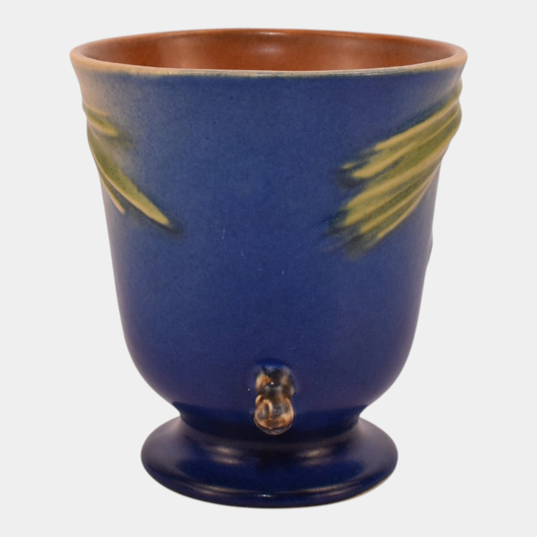 Roseville Pine Cone Blue 1940 Vintage Art Pottery Ceramic Mug 960-4