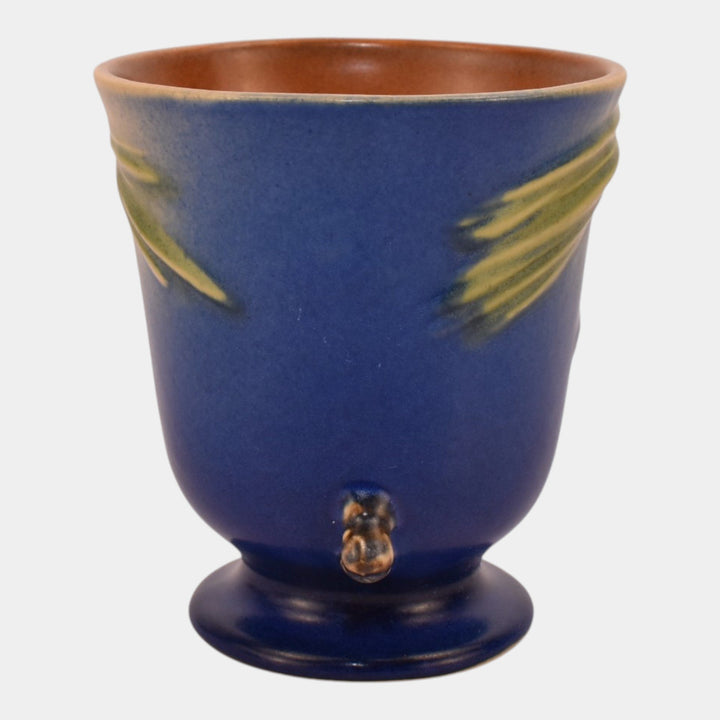 Roseville Pine Cone Blue 1940 Vintage Art Pottery Ceramic Mug 960-4