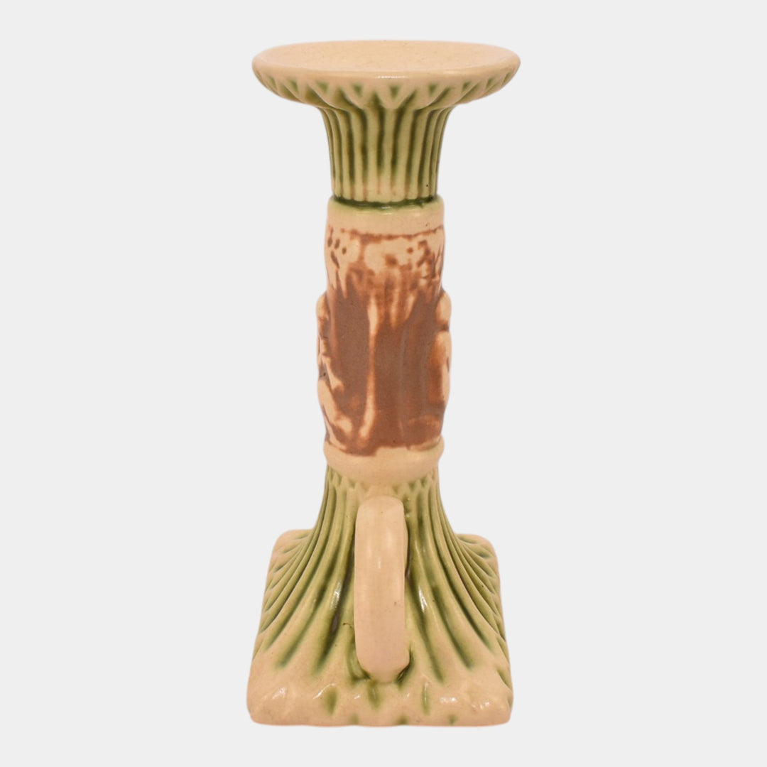 Roseville Donatello 1916 Vintage Art Pottery Chamberstick Candle Holder 1009-6