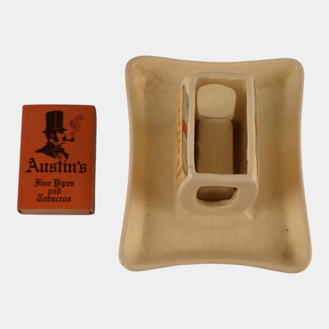 Roseville Creamware Fatima 1910-16 Vintage Pottery Ceramic Match Holder Ashtray