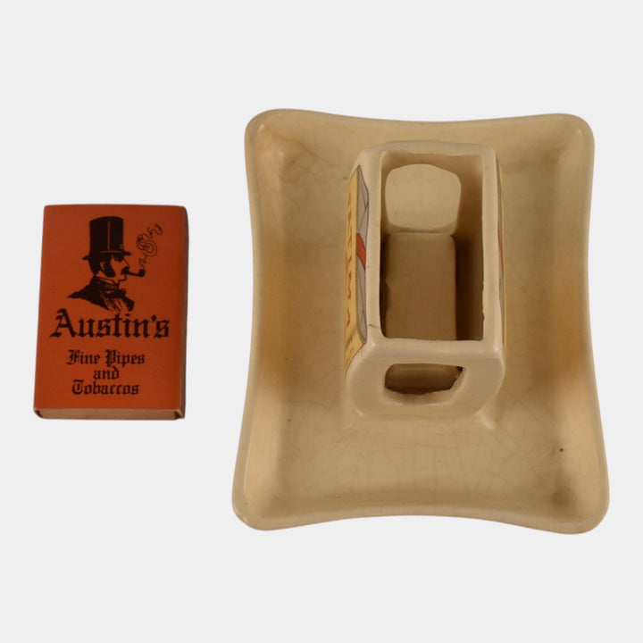 Roseville Creamware Fatima 1910-16 Vintage Pottery Ceramic Match Holder Ashtray