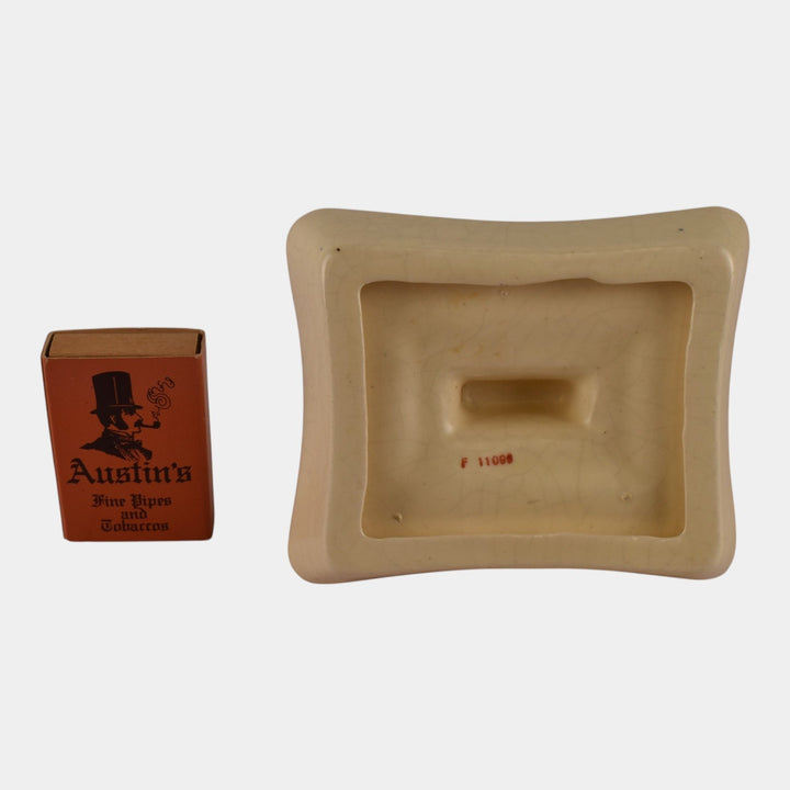 Roseville Creamware Fatima 1910-16 Vintage Pottery Ceramic Match Holder Ashtray