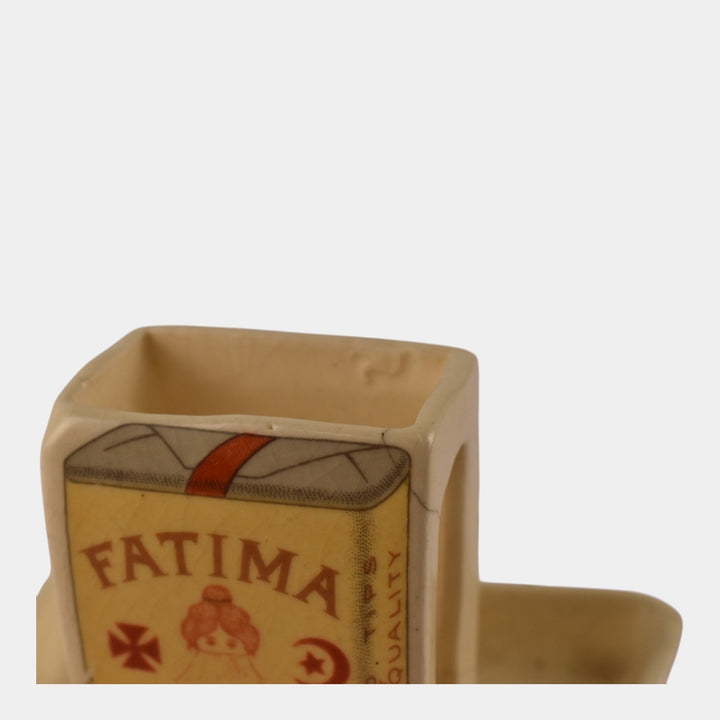 Roseville Creamware Fatima 1910-16 Vintage Pottery Ceramic Match Holder Ashtray