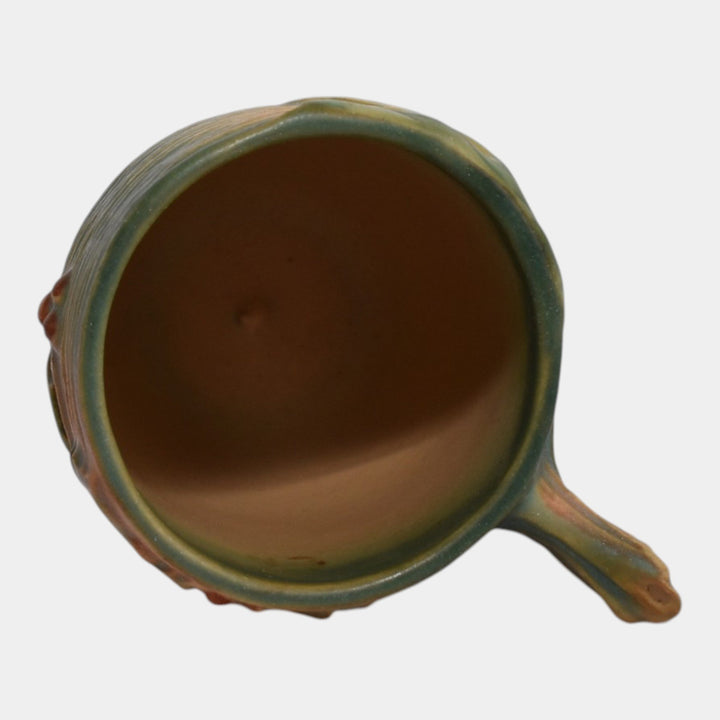 Roseville Bushberry Green 1941 Vintage Art Pottery Ceramic Mug 1-3