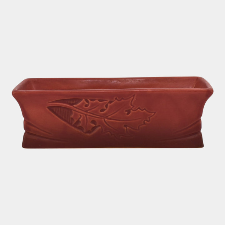 Roseville Silhouette Red 1950 Mid Century Modern Pottery Window Box 768-8