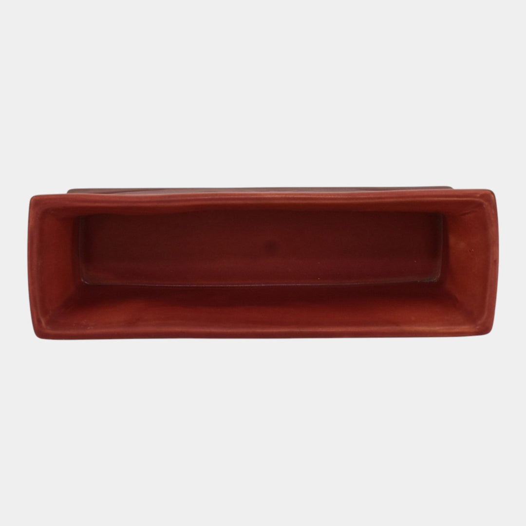 Roseville Silhouette Red 1950 Mid Century Modern Pottery Window Box 768-8
