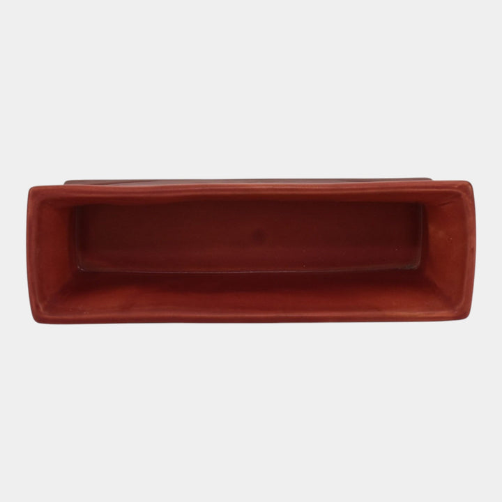 Roseville Silhouette Red 1950 Mid Century Modern Pottery Window Box 768-8