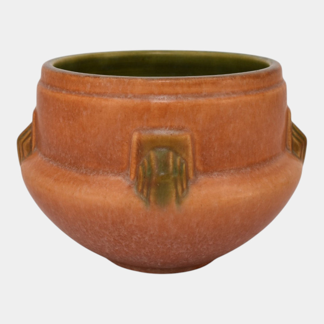 Roseville Artcraft Tan 1933 Vintage Art Pottery Ceramic Jardiniere Planter 629-4