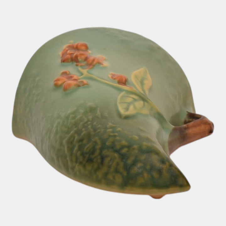 Roseville Bittersweet Green 1941 Mid Century Modern Pottery Wall Pocket 866-7