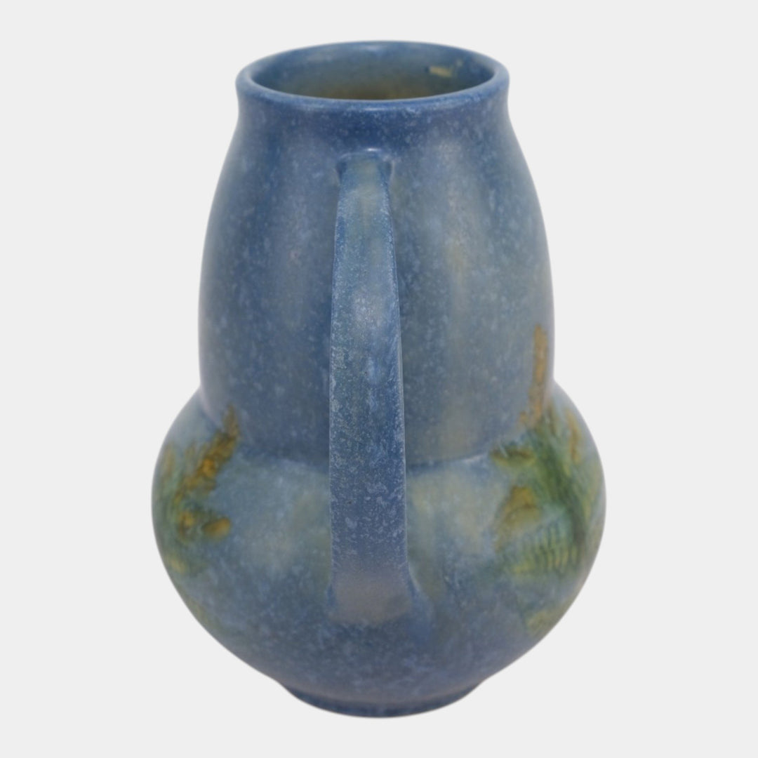 Roseville Windsor Blue 1931 Vintage Art Deco Pottery Ceramic Vase 549-7