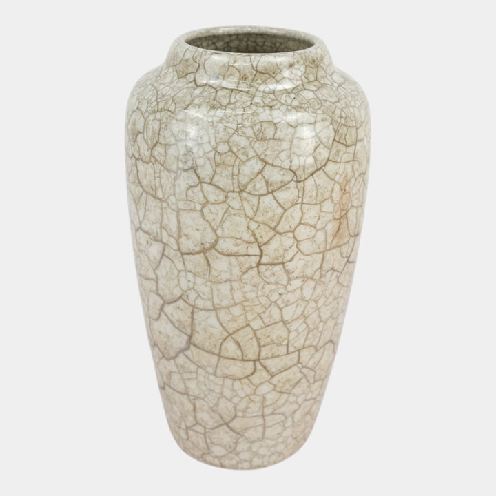 Weller Lustre Cloudburst 1921 Vintage Art Deco Pottery Mottled White Vase