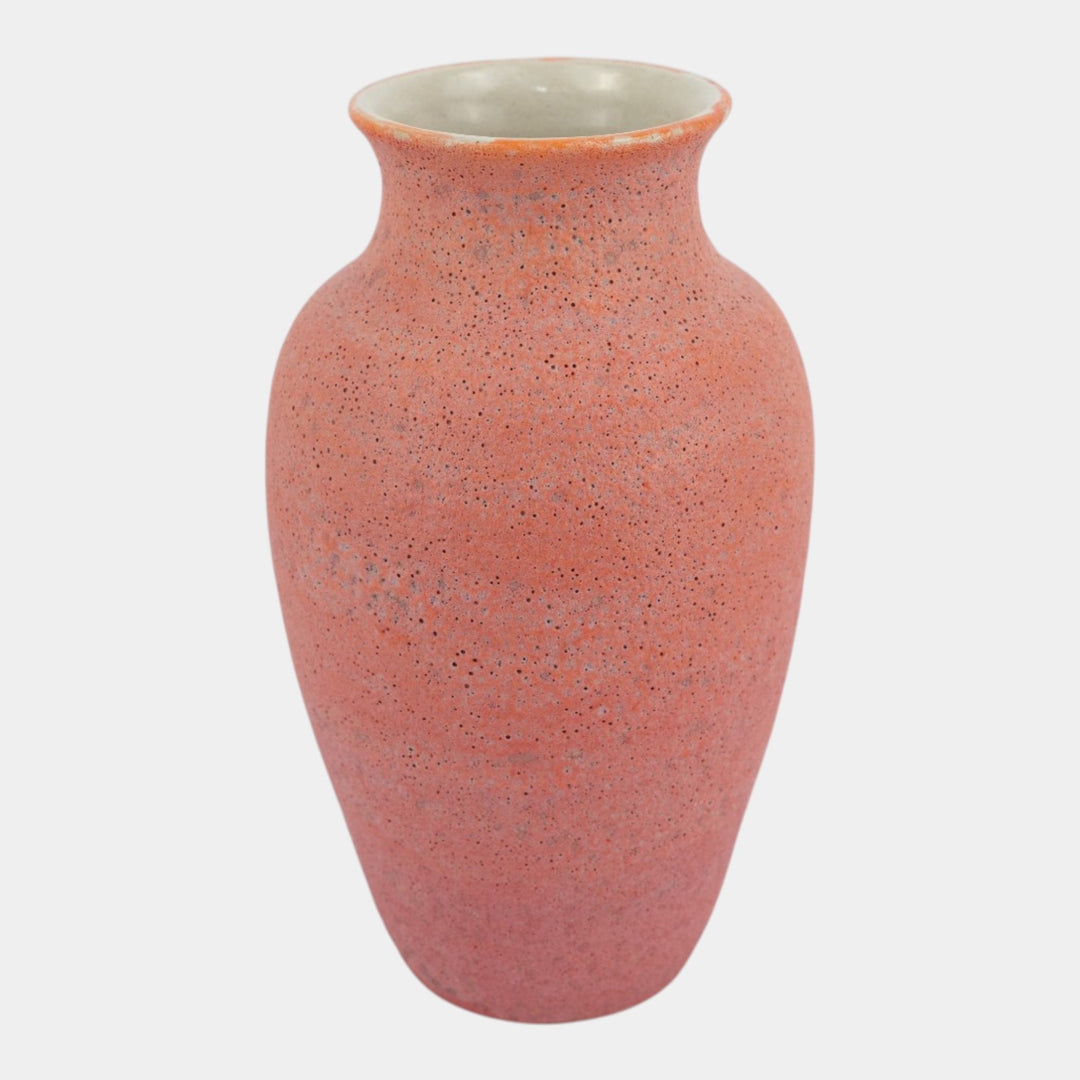 Door Studio Scott Draves Art Pottery Red Volcanic Glaze Hand Thrown Ceramic Vase