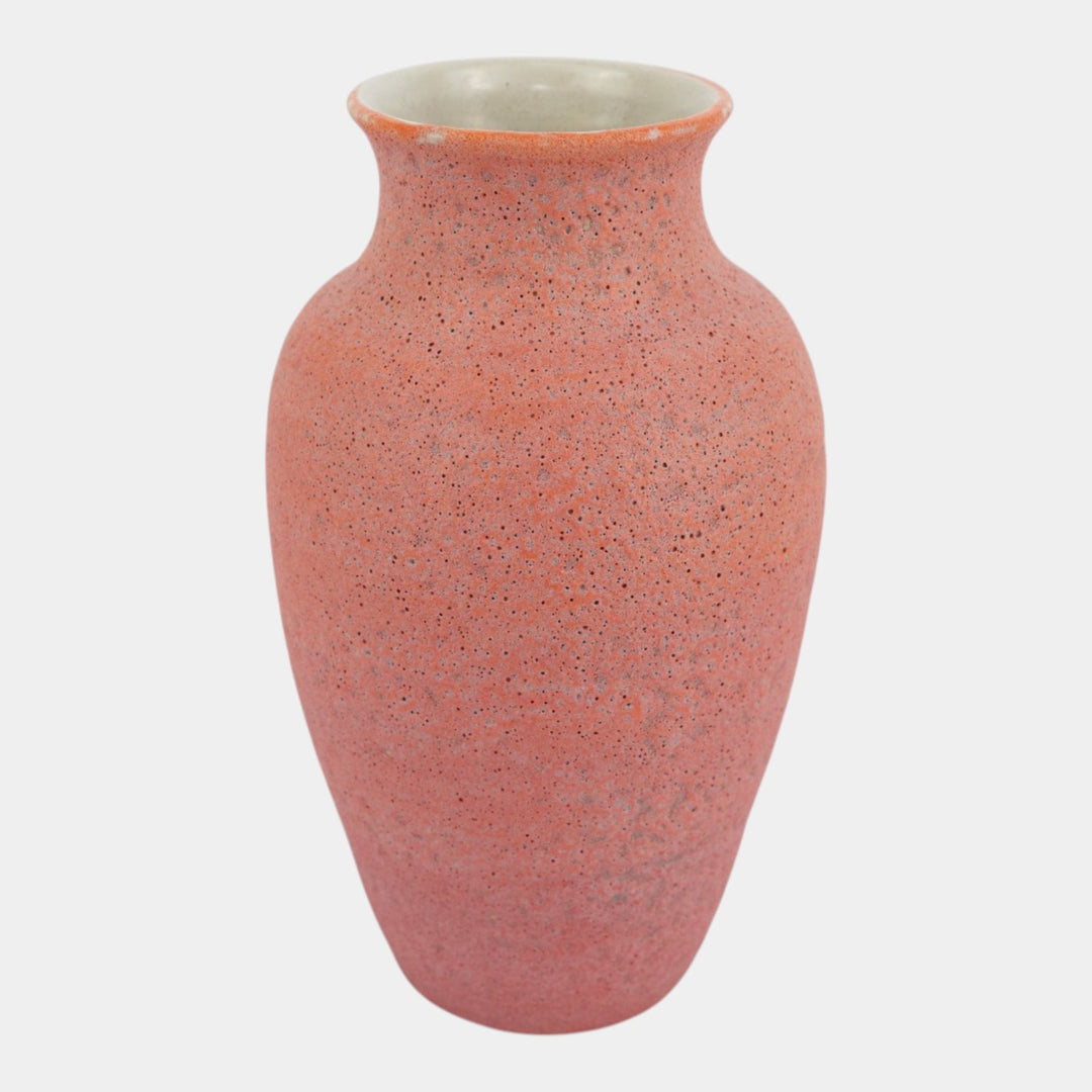 Door Studio Scott Draves Art Pottery Red Volcanic Glaze Hand Thrown Ceramic Vase