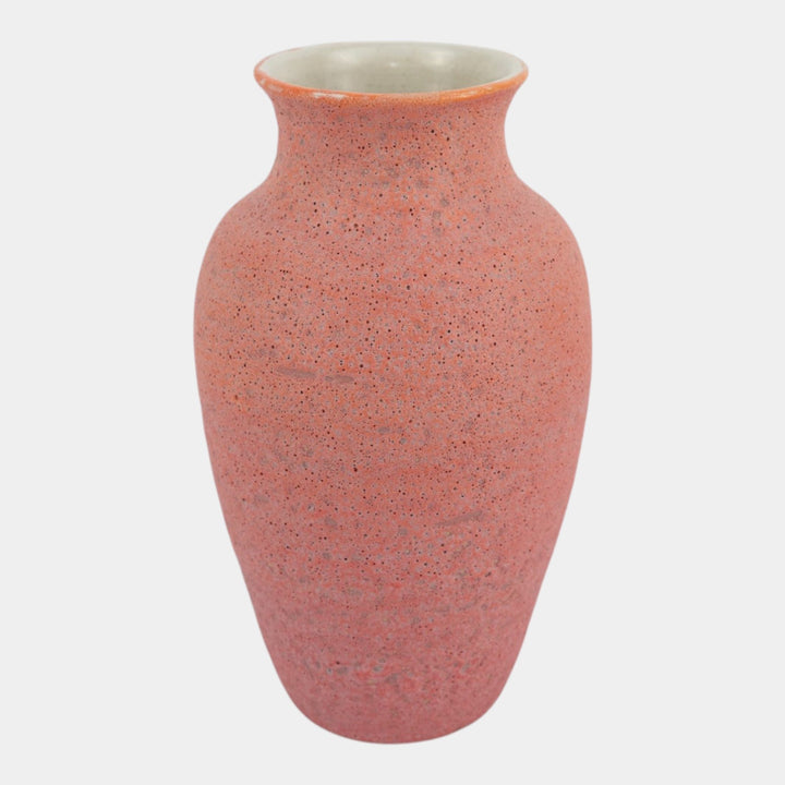Door Studio Scott Draves Art Pottery Red Volcanic Glaze Hand Thrown Ceramic Vase
