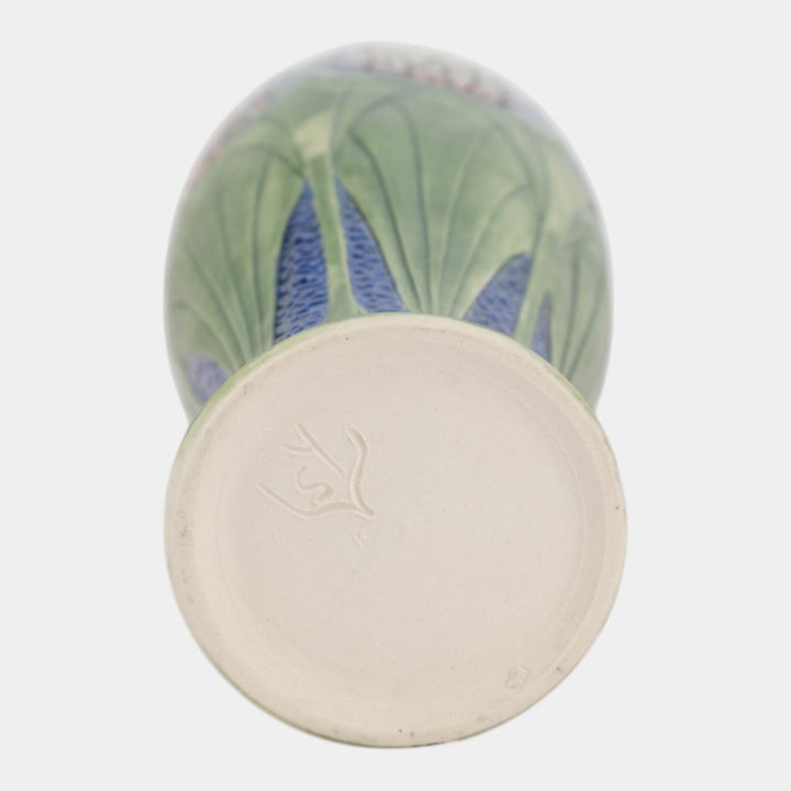 Calmwater Designs Stephanie Young Studio Art Pottery Snowy Branches Ceramic Vase