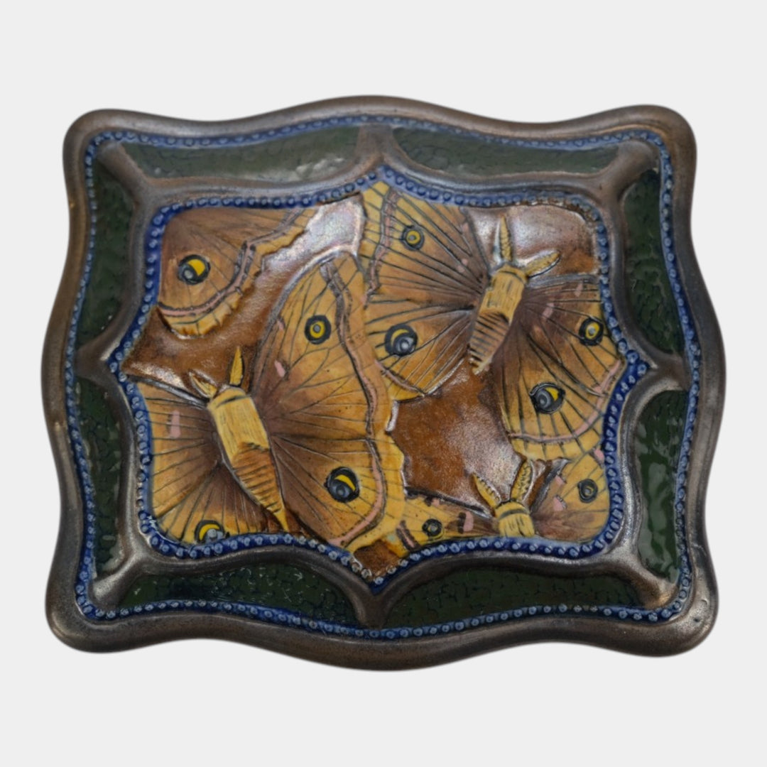 Calmwater Designs Stephanie Young Studio Art Pottery Moth Ceramic Box 5