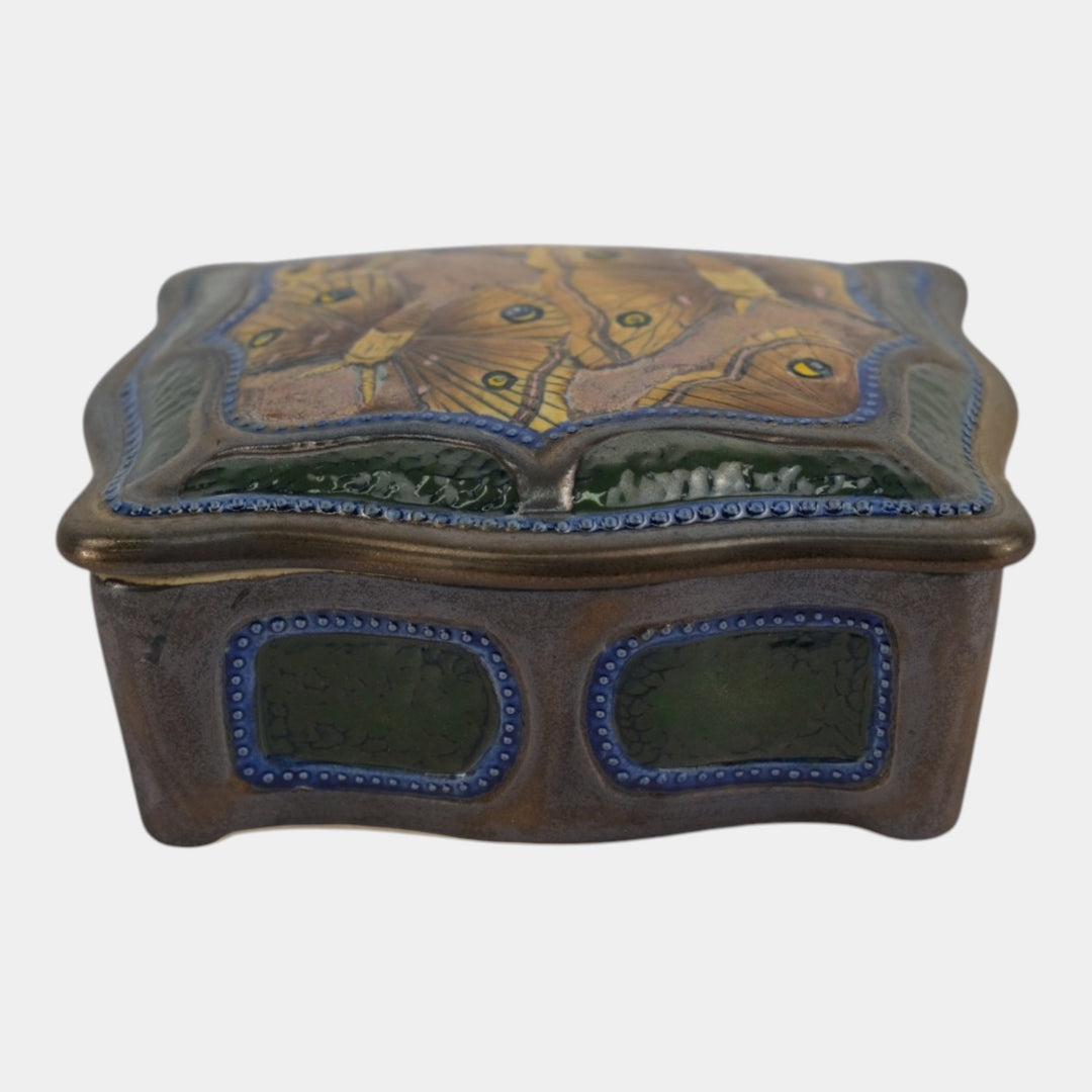 Calmwater Designs Stephanie Young Studio Art Pottery Moth Ceramic Box 5