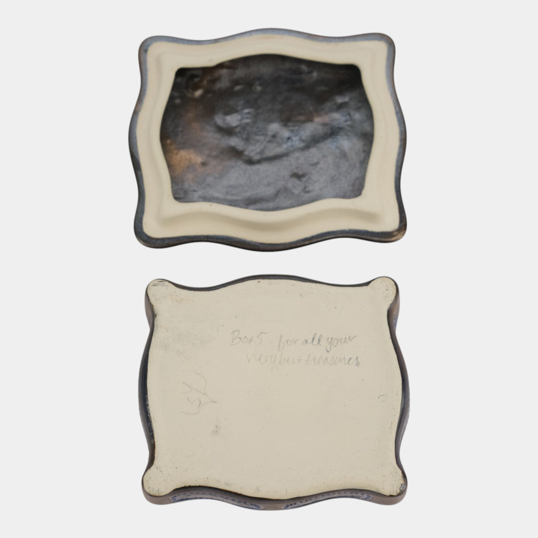 Calmwater Designs Stephanie Young Studio Art Pottery Moth Ceramic Box 5