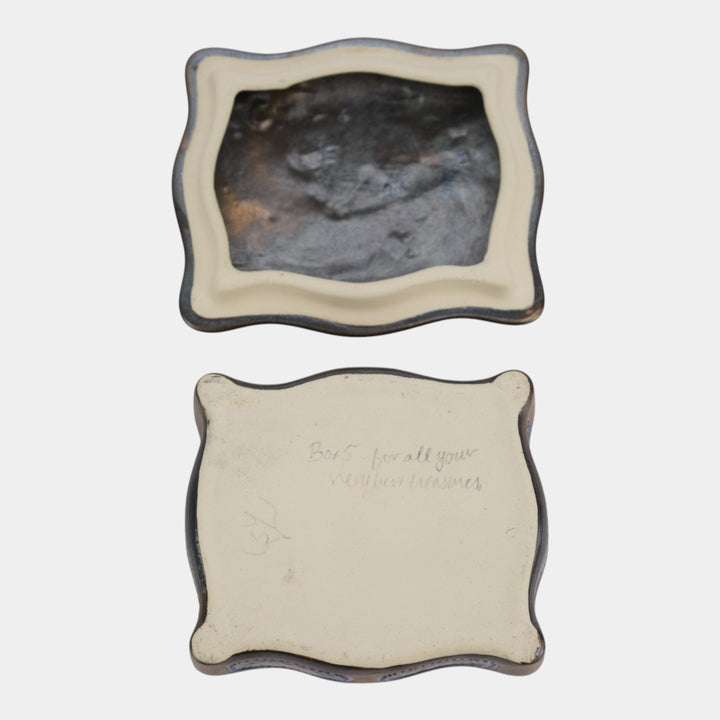 Calmwater Designs Stephanie Young Studio Art Pottery Moth Ceramic Box 5