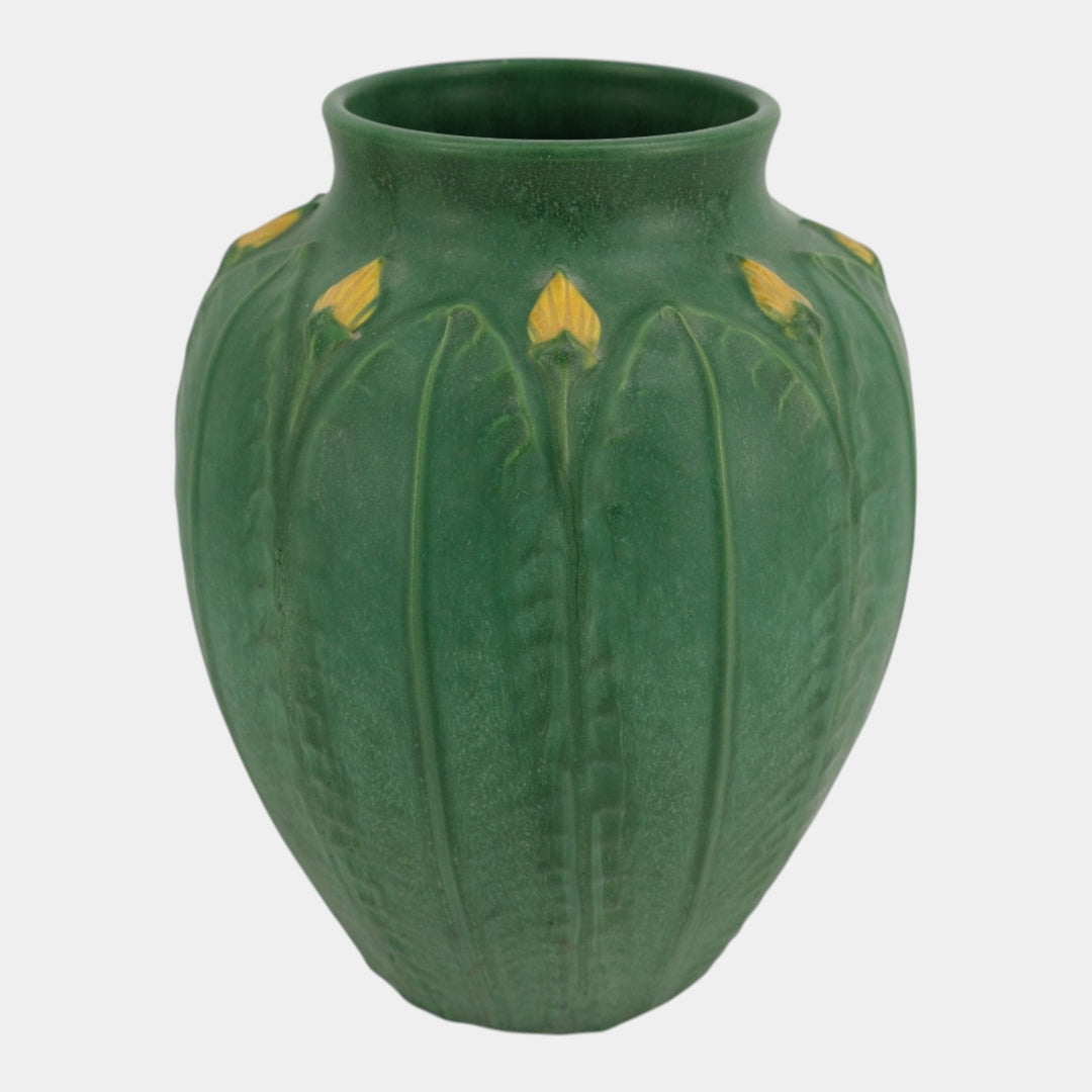 Ephraim Faience Pottery 1996 Grueby Matte Green Primrose Vase 716 Scott Draves