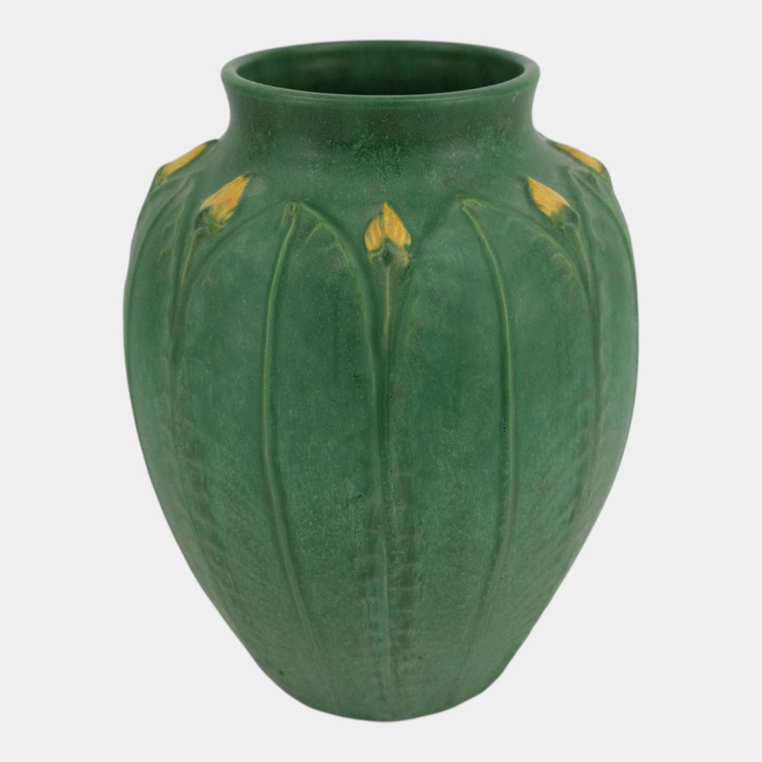 Ephraim Faience Pottery 1996 Grueby Matte Green Primrose Vase 716 Scott Draves