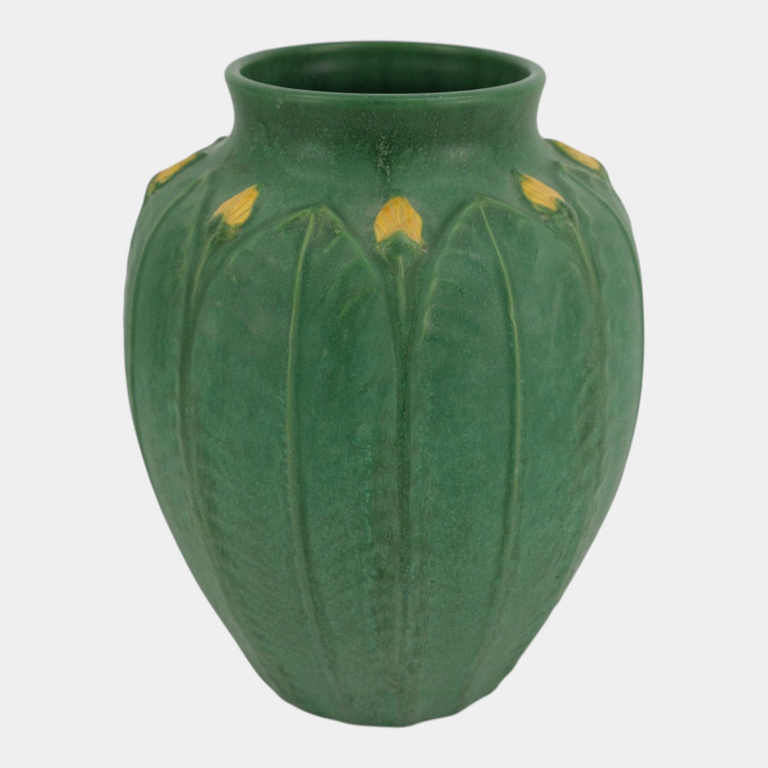Ephraim Faience Pottery 1996 Grueby Matte Green Primrose Vase 716 Scott Draves