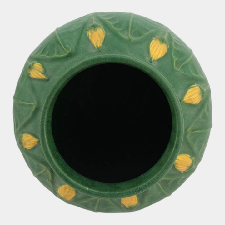Ephraim Faience Pottery 1996 Grueby Matte Green Primrose Vase 716 Scott Draves