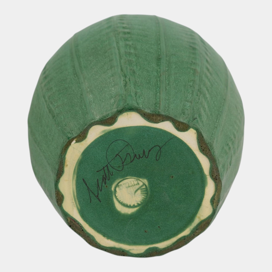 Ephraim Faience Pottery 1996 Grueby Matte Green Primrose Vase 716 Scott Draves