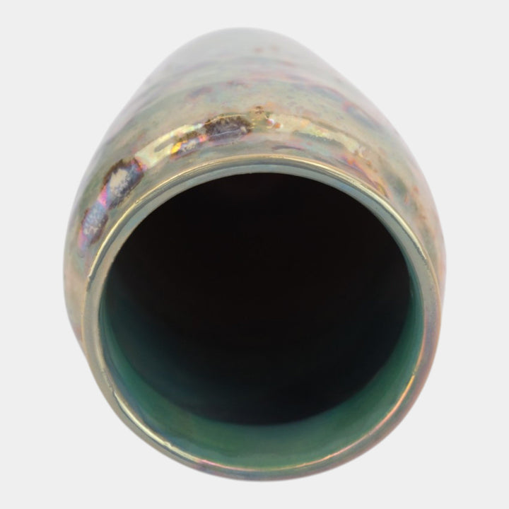 Paul Katrich Studio Art Pottery Iridescent Luster Gold Hand Made Vase 592