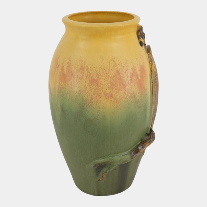 Ephraim Faience 2003 Limited Edition Hand Made Art Pottery Falcon Bird Vase 301
