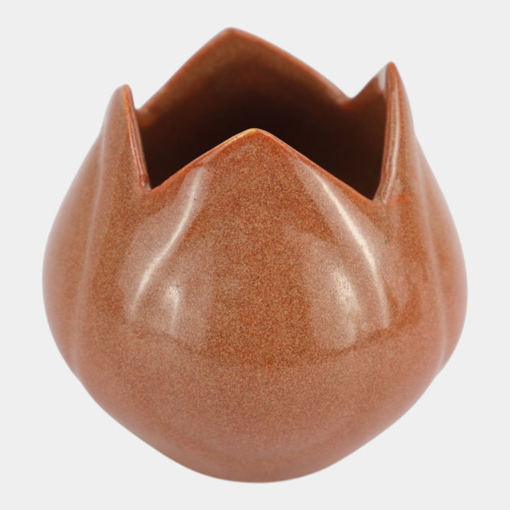 Van Briggle Gold Ore Glaze 1956 Vintage Art Pottery Ceramic Tulip Vase