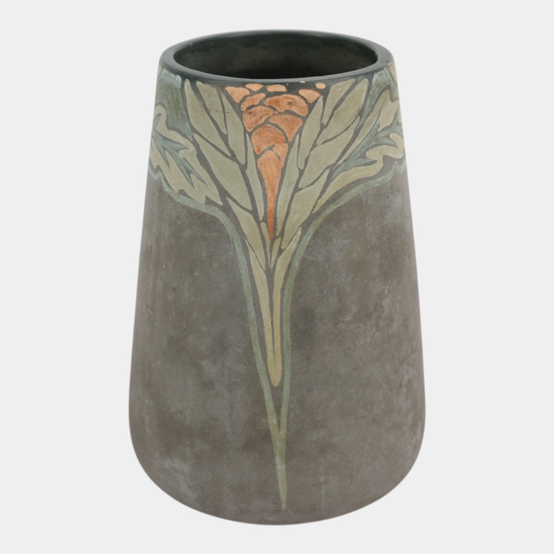 Weller Xenia 1920 Vintage Arts And Crafts Pottery Matte Green Floral Vase