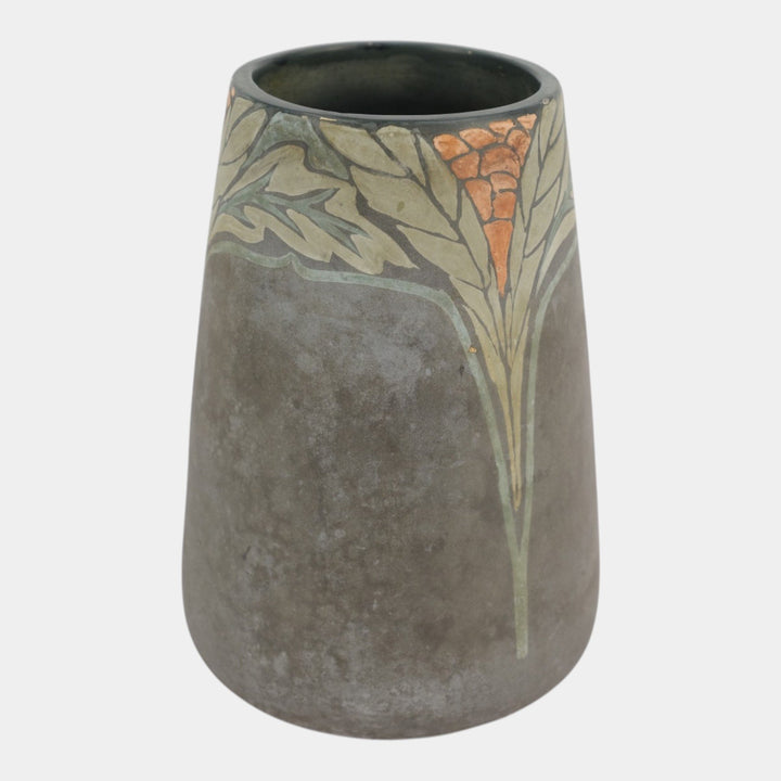 Weller Xenia 1920 Vintage Arts And Crafts Pottery Matte Green Floral Vase