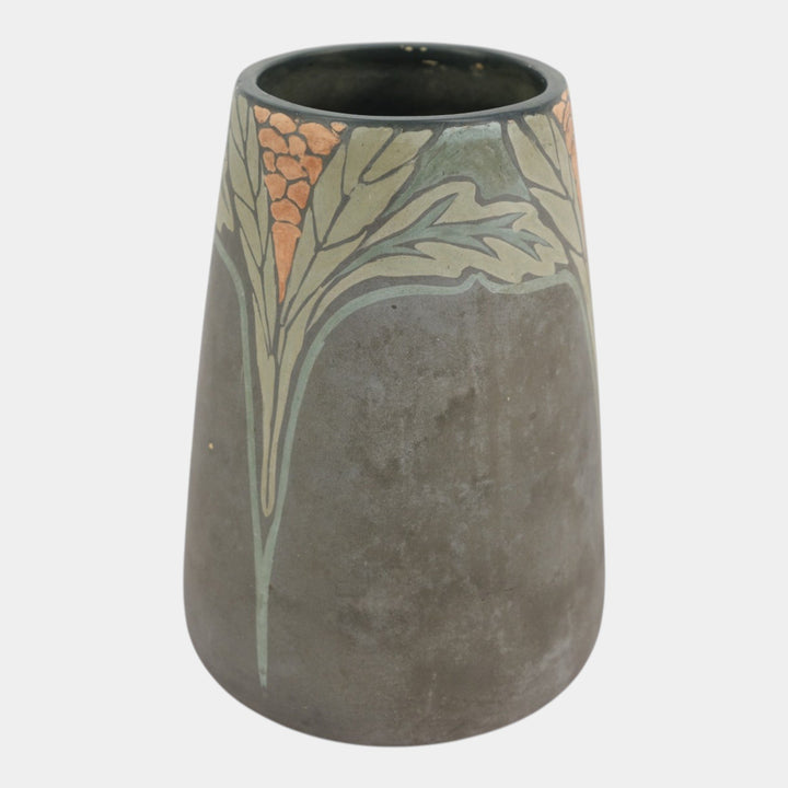 Weller Xenia 1920 Vintage Arts And Crafts Pottery Matte Green Floral Vase