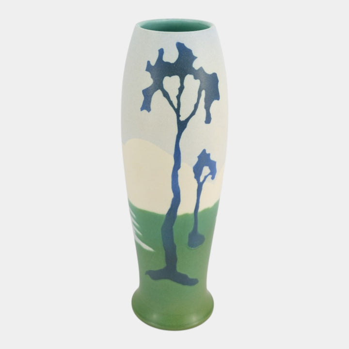 Ephraim Faience Pot Of The Week Art Pottery Scenic Fair Day Tableau Vase
