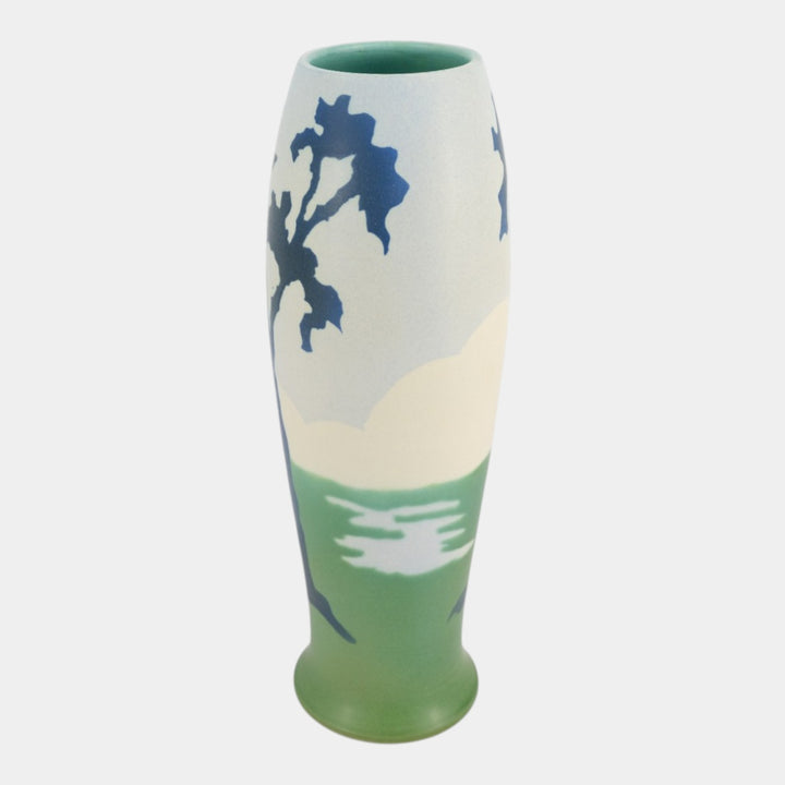 Ephraim Faience Pot Of The Week Art Pottery Scenic Fair Day Tableau Vase
