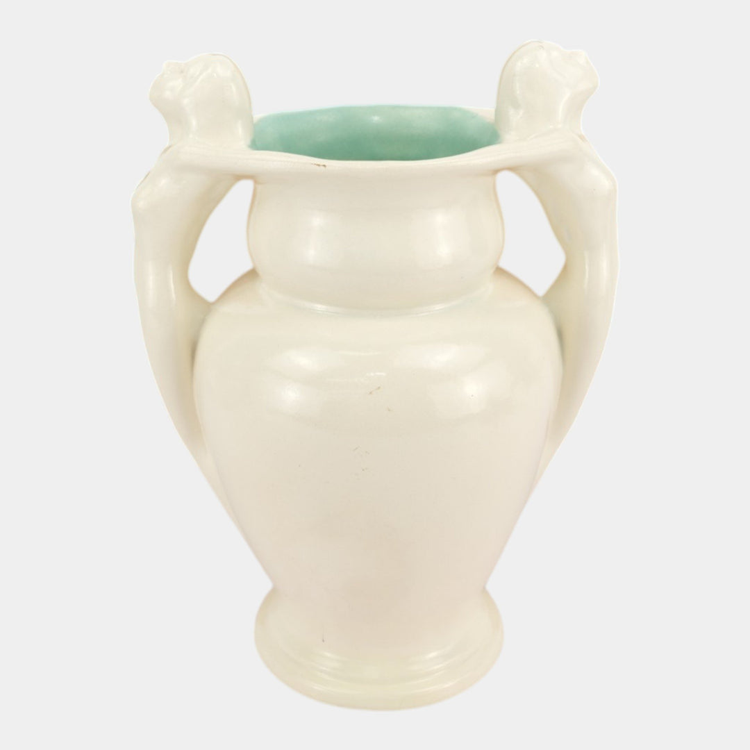 Red Wing Rumrill 1930s Vintage Art Deco Pottery Nude Athenian Vase 569