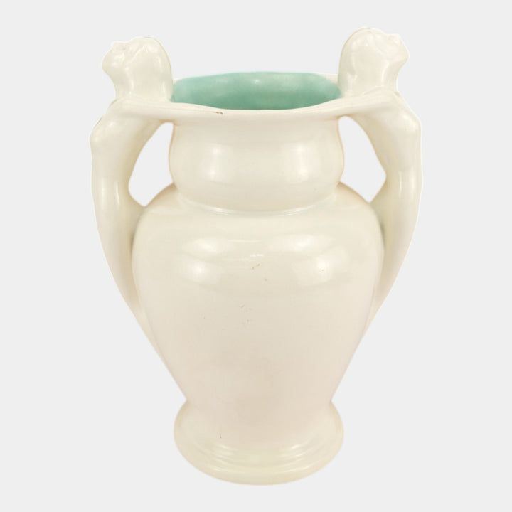 Red Wing Rumrill 1930s Vintage Art Deco Pottery Nude Athenian Vase 569